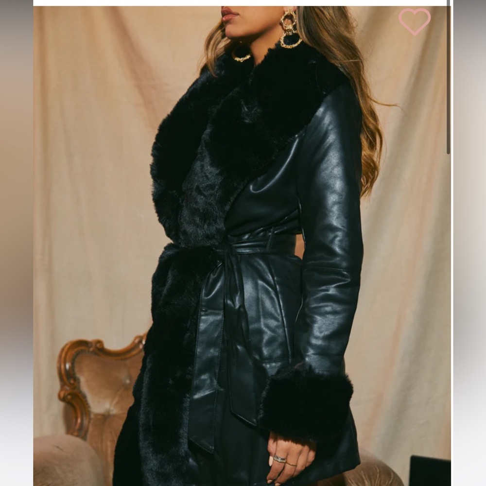 Faux Fur Wrap Jacket from Miss Lola